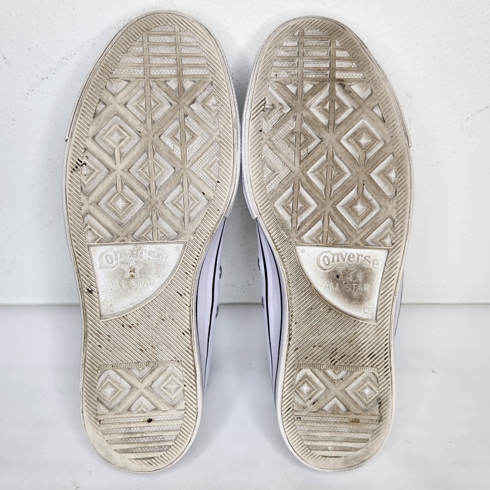 Converse CT All Star Leather Womens 8.5 Sneaker Lift Platform 561680C White - Picture 8 of 9